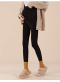 Wool Pregnant Women's Pants Extra Thick Warm With Velvet