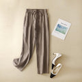 Pantaloni a vita alta dritti Valstrend, comodi con coulisse, look casual e rilassato, tessuto morbido e di qualità.