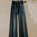 Retro Stretch Everything Loose Straight Leg Slim Slim Flared Pants