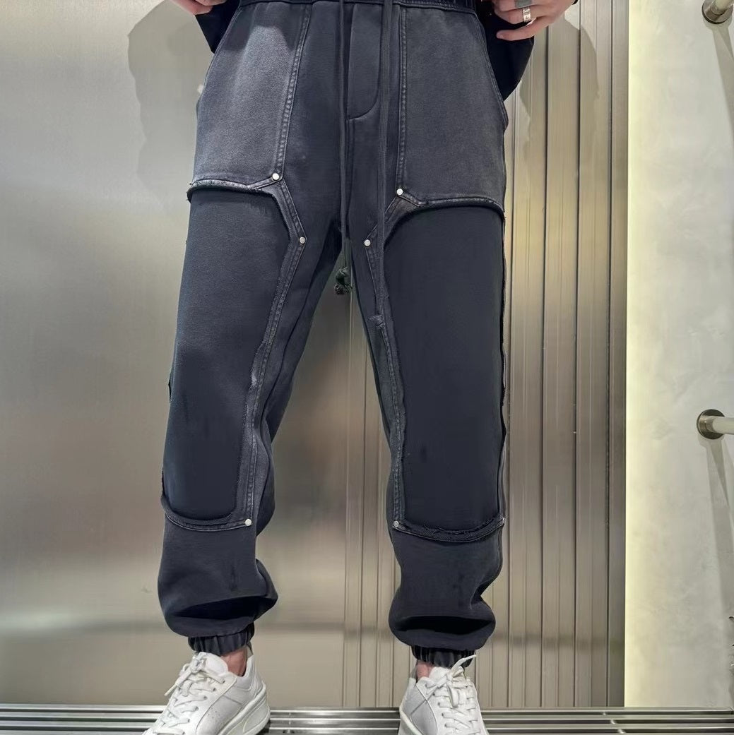 New Style Old Casual Men's Fashion Loose-fit Tappered Trousers