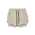 Men's Athletic Shorts Double-layer Fitness Wicking