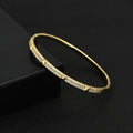 Bracciale donna con design semplice e micro-inlay di diamanti, elegante e raffinato, da Valstrend shop.