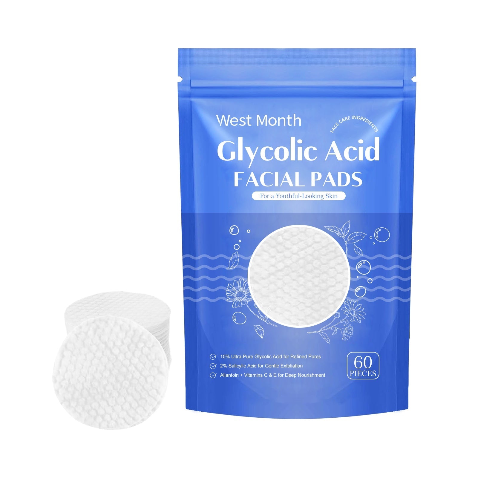 Disco esfoliante con acido salicilico di Valstrend shop, pad per pulizia viso e trattamento acne, visibile in primo piano.