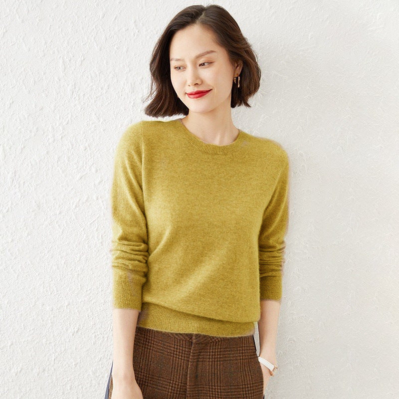 Maglia a manica lunga Valstrend, girocollo, sottoveste casual, tessuto morbido, adatta come base per outfit invernali.