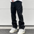 Jeans skinny a gamba dritta High Street da uomo in nero e bianco, stile elegante e moderno, marca Valstrend shop.