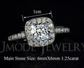 Anello con diamanti reale femminile Valstrend, edizione coreana, con pietre preziose lucide e design elegante in argento.