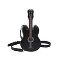 Borsa a tracolla femminile Valstrend per chitarra, stile alla moda, tasca laterale e design compatto in ecopelle nero