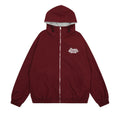 Double-sided Loose Casual Letter Hooded Jacket