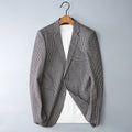 Giacca da uomo Valstrend in stile business slim-fit con motivo check, design elegante e casual, per occasioni formali e informali