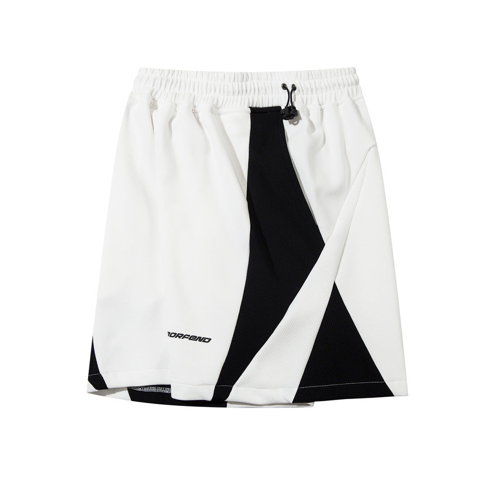 Shorts da uomo Valstrend Sportivi multicolori e larghi, stile sportivo casual con dettagli colorati e comodi per il tempo libero.