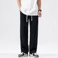 Pantaloni larghi dritti Valstrend con cuciture e dettagli in contrasto, tessuto comodo e stile casual.