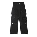 High Street Fashion Design Sense Niche Loose Straight-leg Trousers