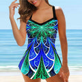 Costume da bagno donna Valstrend, costume colorato, ampio e comodo a copertura addominale, taglia extra large, stampe vivaci