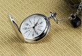 Orologio da tasca romano doppio grande nero vintage da uomo e donna con collana antica Valstrend, stile classico e elegante.