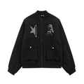 Giacca da baseball spessa per uomo Valstrend con maniche staccabili in cotone, stile sportivo e confortevole.