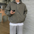 Hooded Coat Men's Autumn New Korean Style Trendy Loose-fitting Workwear Jacket