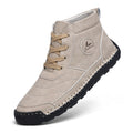 Scarpe da uomo in pelle di taglia grande, stivaletti high-top con cuciture a mano, stile robusto e di alta qualità.
