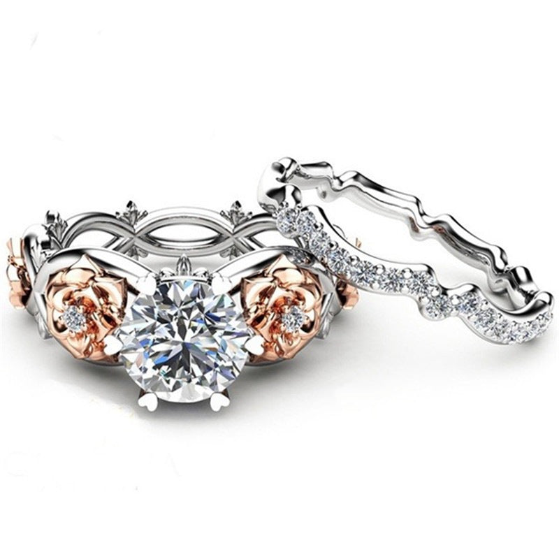 Anello floreale color rosa di Valstrend con design a fiore, in metallo colorato e dettagli decorativi, elegante e femminile.