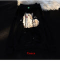 Embroidered Kitten Female Fleece-lined Thickened Hooded Sweatshirt