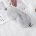 Rabbit Fur Eye Mask Autumn And Winter Comfortable Skin-friendly Artificial Silk Eye Shield Blackout Sleep
