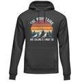 Felpa da escursionismo Mountain Hoodie di Valstrend shop, vista frontale con cappuccio e dettagli in tessuto tecnico.