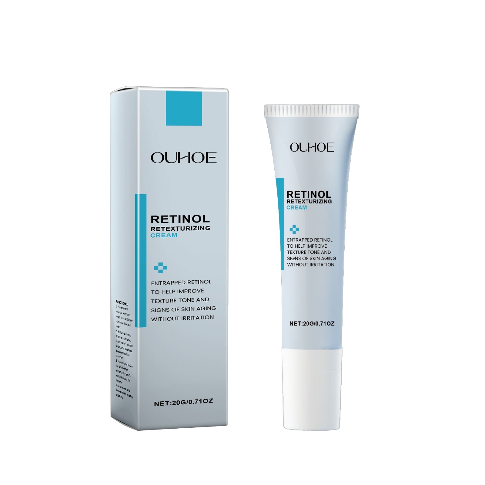 Crema rivitalizzante al retinolo Valstrend, crema retexturizzante viso con formula liscia e setosa in confezione elegante