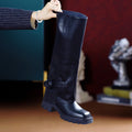 Autumn And Winter Belt Buckle Non-slip Chunky Heel Pants Boots