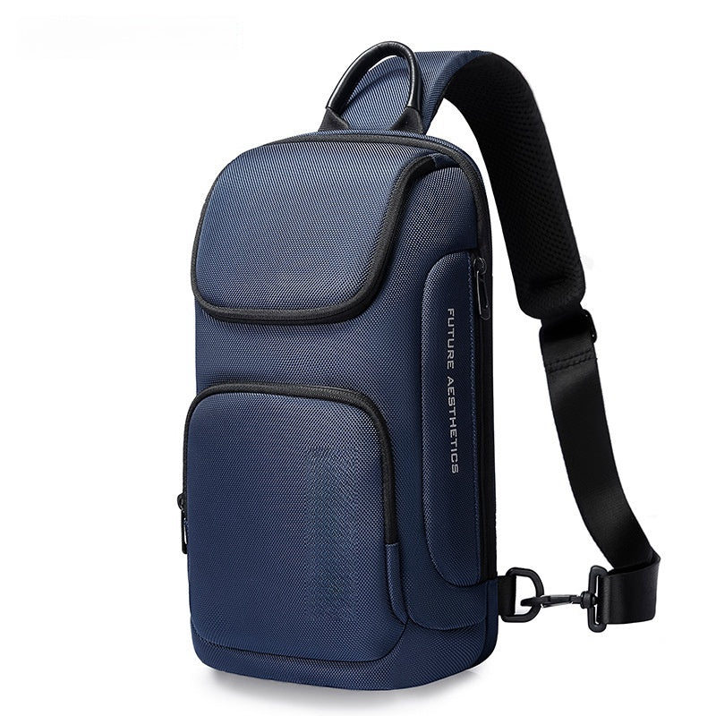 Borsa a tracolla da uomo Valstrend, stile coreano, leggera, funzionale, adatta per uso business e quotidiano, in tessuto resistente.