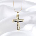 European And American Style Women Pendant Necklace Copper Plated Real Gold Inlaid Zircon Necklace
