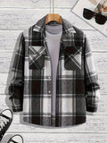 Camicia da uomo Valstrend in jeans casual a quadri, con stile versatile e comodo, ideale per look informali e quotidiani.
