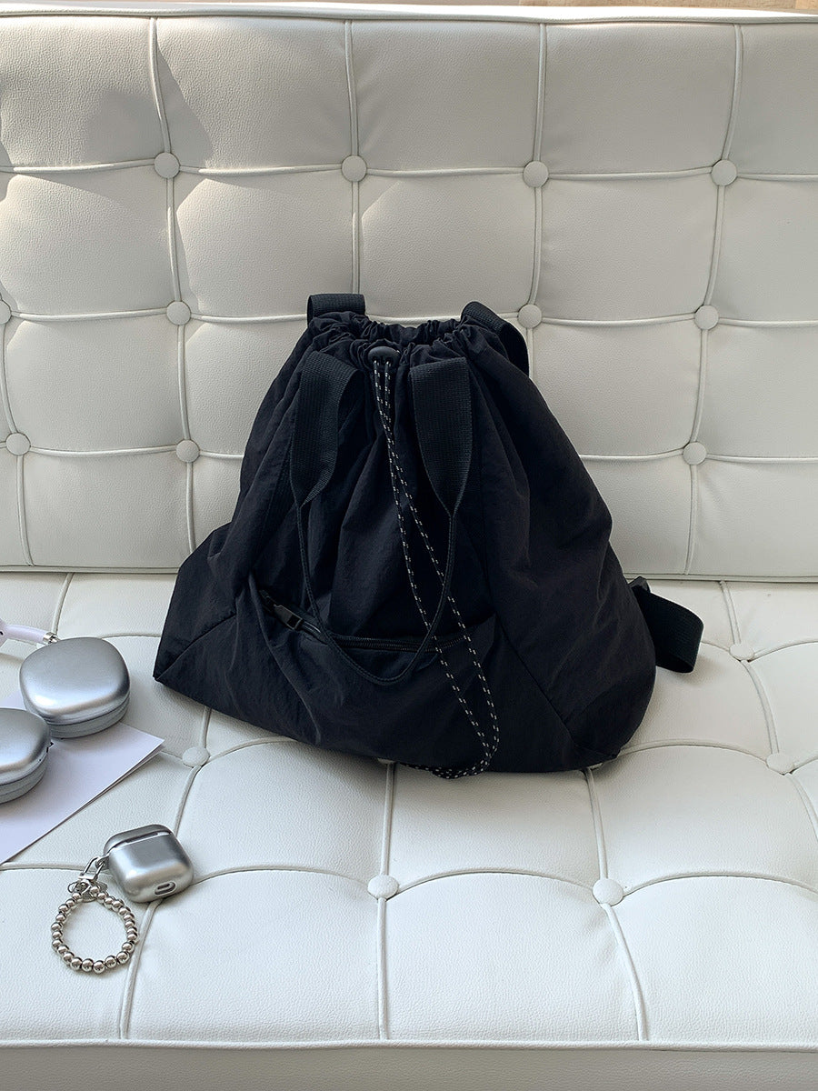 Borsa tote casual da donna Valstrend, in stile coreano con coulisse, design pratico e moderno in tessuto resistente.