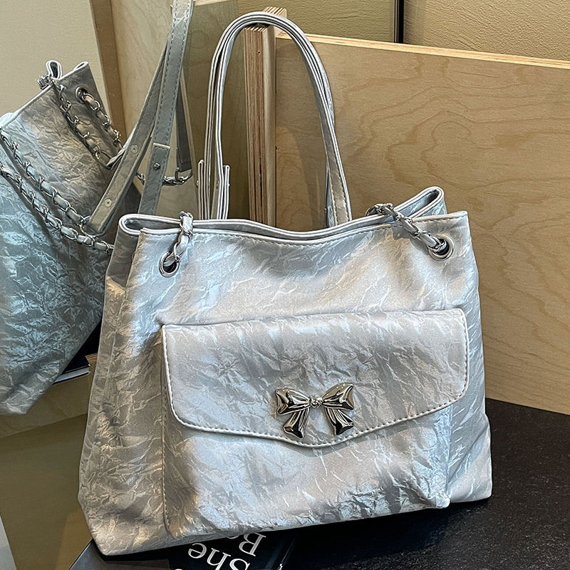 Women's Large Capacity Crossbody Fashionable Versatile College Student Class Bag