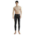 Pantaloni fitness da uomo Valstrend con tessuto stretch e rapido asciugatura, in spandex traspirante e glossy per allenamenti attivi