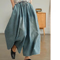 Jeans donna a vita alta leggeri e estivi Valstrend, in tessuto sottile e colore chiaro, stile casual e fresco.