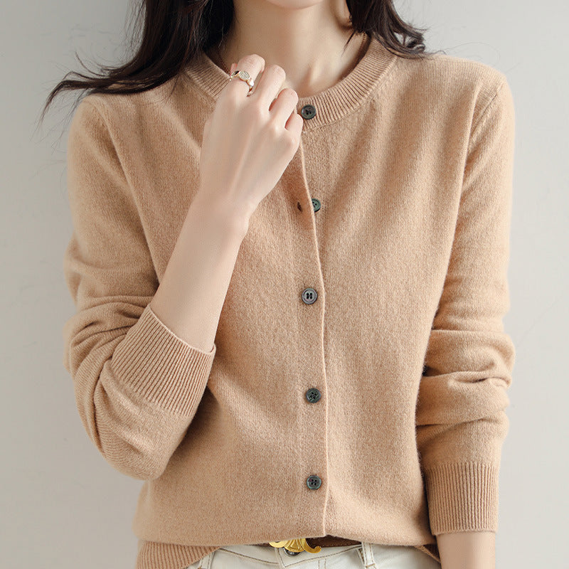 Cardigan donna Valstrend, cappotto cardigan corto in maglia, stile elegante e caldo, ideale per la stagione invernale.