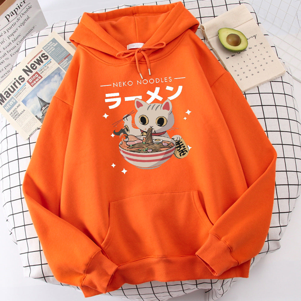 Pullover da donna Valstrend con stampa di gatti, maglia fashion morbida e comoda, perfetta per look casual e alla moda.