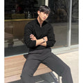 Maglione Valstrend a mezza zip con collo alto, maniche lunghe e stile lazy, in tessuto di alta qualità, ideale per look casual.