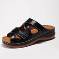 Ciabatte estive con velcro di taglie comode, wedge, stile europeo e americano, marca Valstrend.