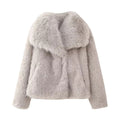 Cappotto in pelliccia artificiale stile Mink invernale, da donna, in stile europeo e americano, indossato da socialite.