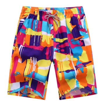Shorts da spiaggia Valstrend con stampa e asciugatura rapida, tessuto leggero e ideale per il mare e il relax estivo.