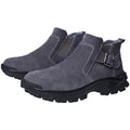 Scarpe antinfortunistiche in pelle di mucca Valstrend, stivali da lavoro robusti con suola antiscivolo e protezione per il lavoro.