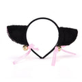 Fascia con orecchie di gatto in peluche, campanelli, stile anime, cosplay, accessorio per capelli Maid e Catwoman, Valstrend shop
