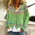 Giaccone casual con stampa astratta, cardigan leggero e comodo, in tessuto morbido, di Valstrend shop.