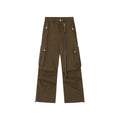 Men's And Women's Retro Wide Leg Workwear Pants