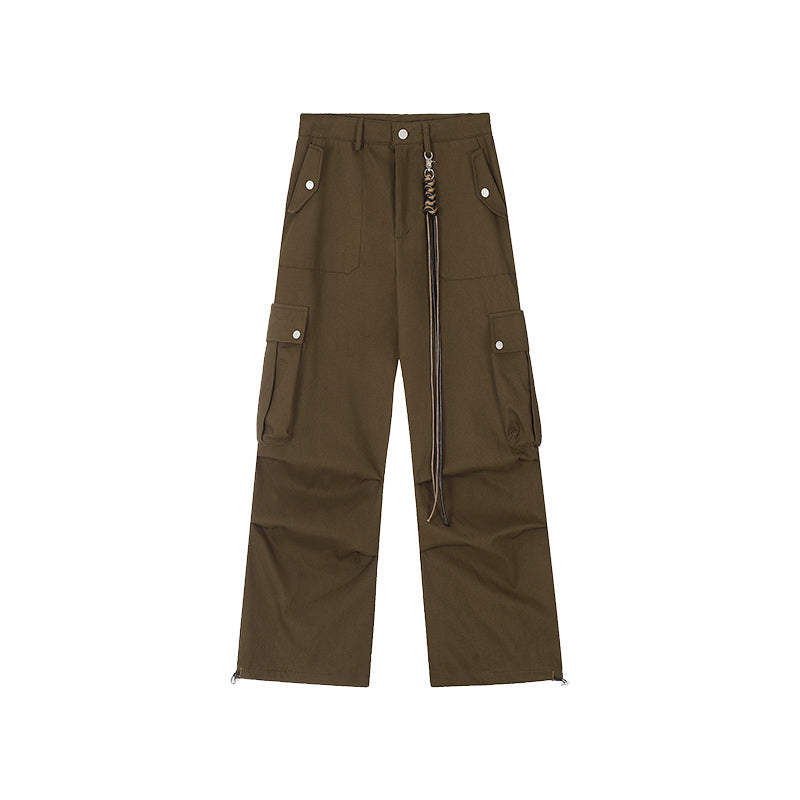 Men's And Women's Retro Wide Leg Workwear Pants