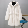 Giaccone lungo e morbido da donna Valstrend, maglione oversize imbottito e caldo, ideale per l'inverno, in tessuto spesso e confortevole
