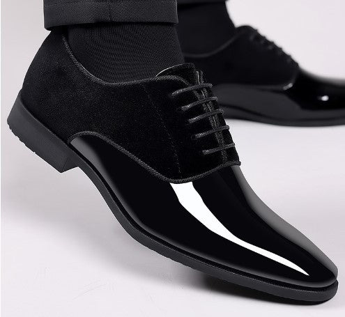 Scarpe da uomo formali in pelle leggera Valstrend, scarpe basse di tendenza per il business, stile elegante e confortevole