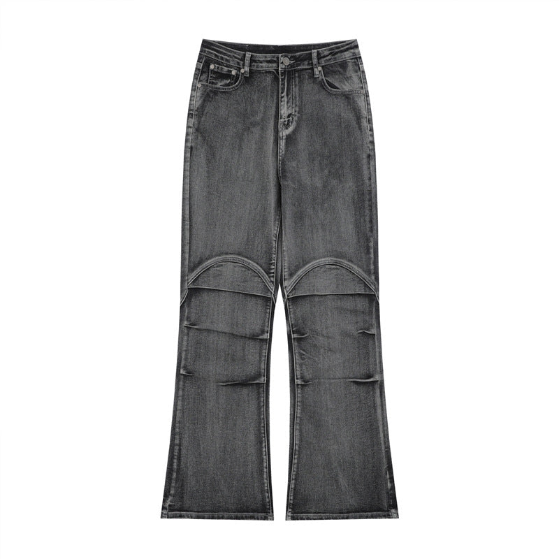 Jeans skinny da uomo Valstrend in stile retrò, lavati e consumati, pantaloni casual con vestibilità aderente.