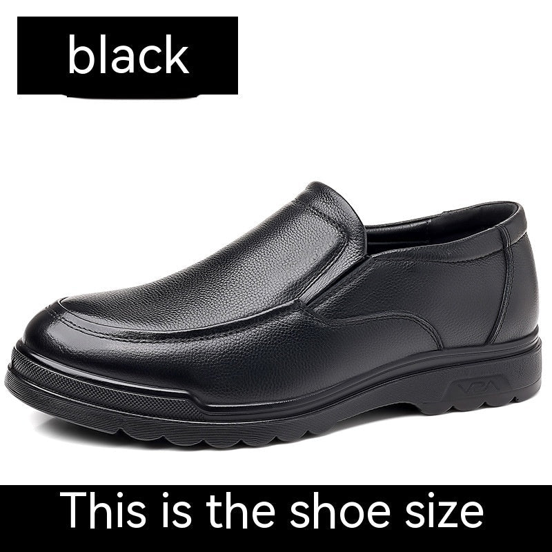 Scarpe da uomo Valstrend in vera pelle, comode e morbide con suola casual, stile britannico e design confortevole.