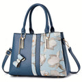 Borsa elegante con stampa floreale, tracolla grande capacità, portatile e spaziosa, marca Valstrend, borsa a tracolla femminile